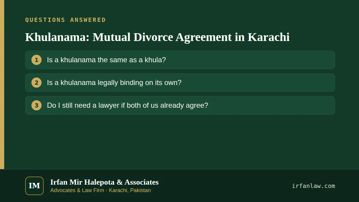 Khulanama: 3 questions answered, including “Is a khulanama the same as a khula?”