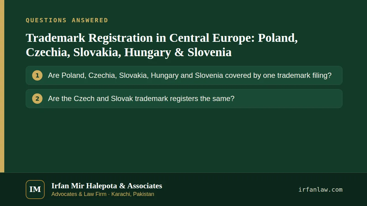 Trademark Registration in Central Europe: 2 common questions answered