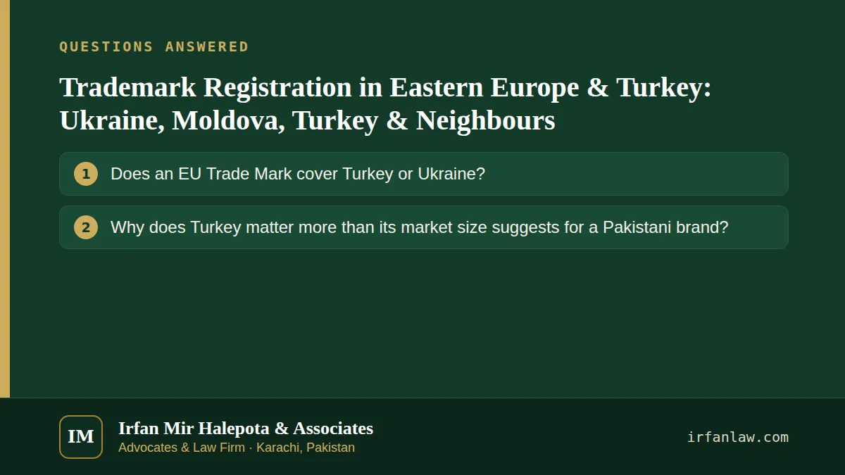 Trademark Registration in Eastern Europe & Turkey: 2 common questions answered