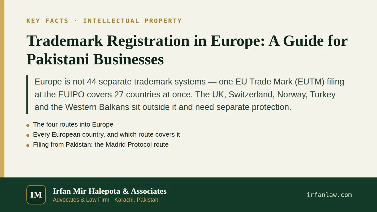 Trademark Registration in Europe: key facts in brief