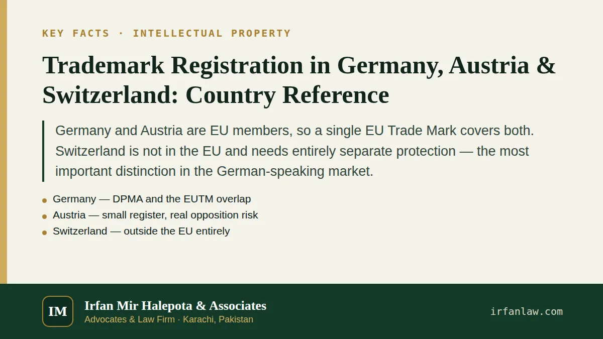 Trademark Registration in Germany, Austria & Switzerland: key facts in brief