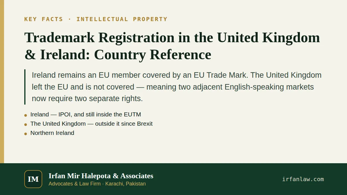 Trademark Registration in the United Kingdom & Ireland: key facts in brief