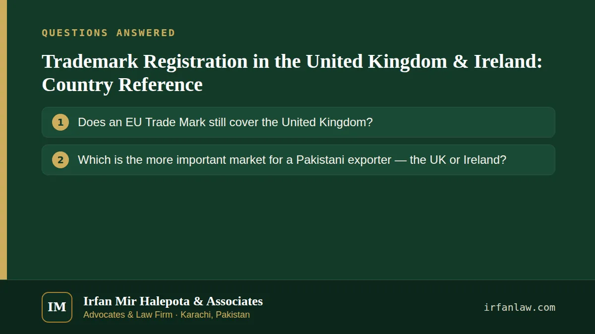 Trademark Registration in the United Kingdom & Ireland: 2 common questions answered