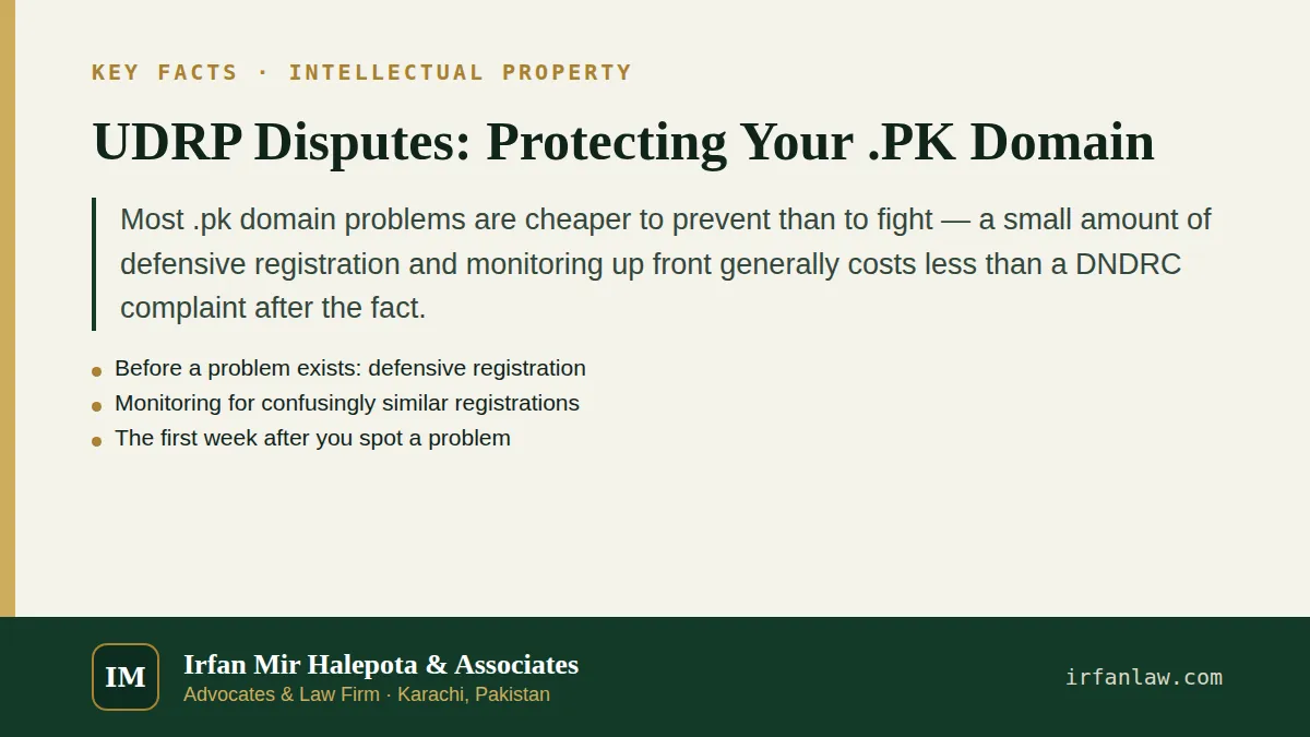 Key facts on UDRP Disputes: Protecting Your .PK Domain: Most .pk domain problems are cheaper to prevent than to fight — a small amount of defensive registration and monitoring up front generally…