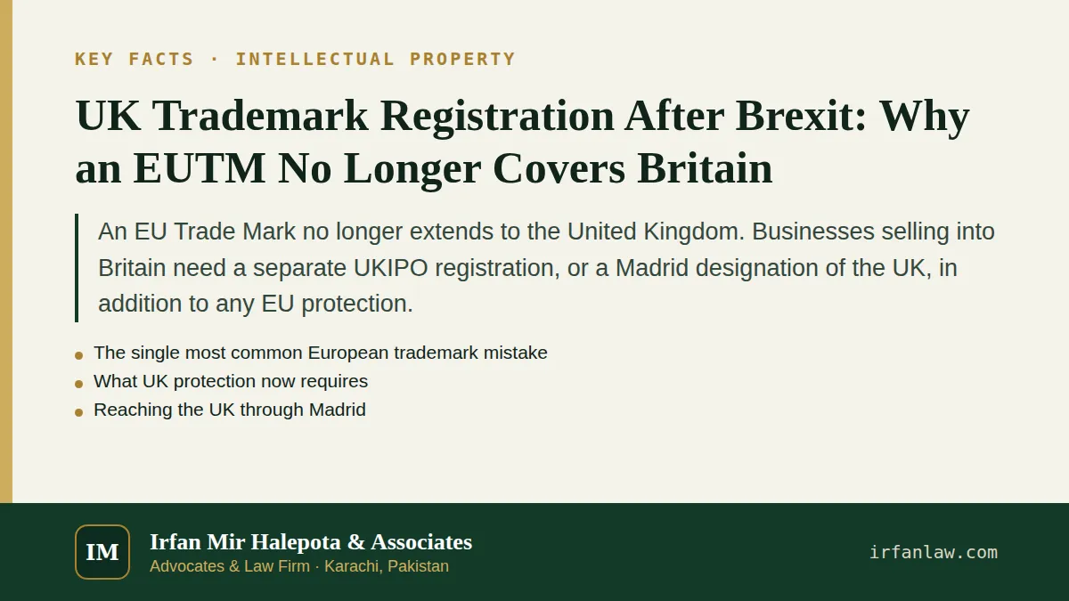 UK Trademark Registration After Brexit: key facts in brief