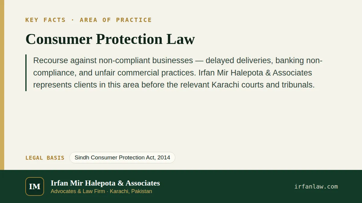 Key facts on Consumer Protection Law: Recourse against non-compliant businesses — delayed deliveries, banking non-compliance, and unfair commercial practices.